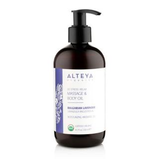 Masážny telový olej relaxačný z levandule Alteya Organics 250 ml ORGANIC