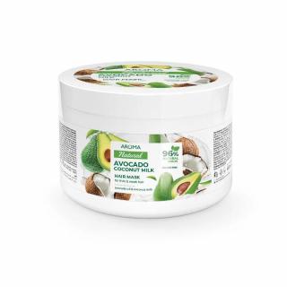 Maska na jemné a slabé vlasy Avokádo a kokosové mlieko Aroma 450 ml