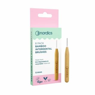 Medzizubné bambusové  kefky 0,40 mm NORDICS 8 ks ECO