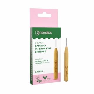 Medzizubné bambusové  kefky 0,45 mm NORDICS 8 ks ECO