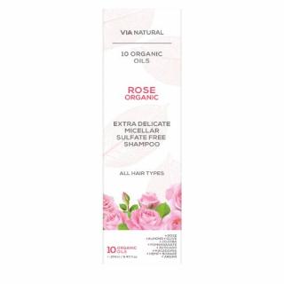 Micelárny šampón na jemné vlasy s bio ružou Via natural 250ml normálne
