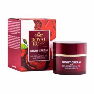 Nočný krém s ružovým a argánovým olejom Royal Rose 50 ml krém