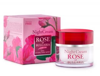 Nočný pleťový krém z ružovej vody Rose of Bulgaria 50 ml krém
