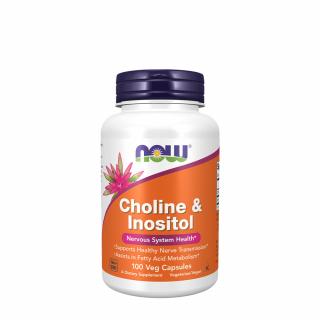 Now Foods Cholín a inozitol 500 mg 100 Veg Kapsula