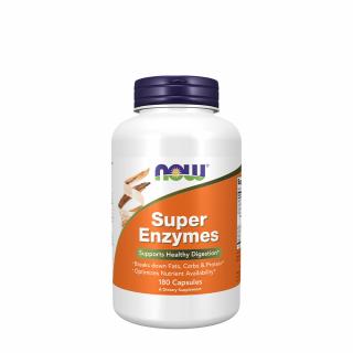 Now Foods Super enzýmy - zmes tráviacich enzýmov 180 Kapsula