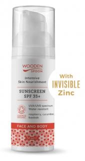 Opaľovacie mlieko na tvár a telo SPF 35+ Wooden Spoon 50 ml