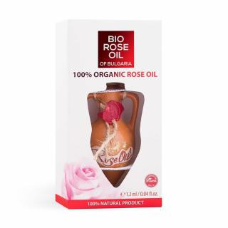 Organický bulharský ružový olej 100% Bio Rose oil of Bulgaria 1,2 ml normálna