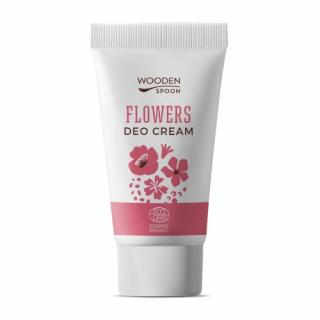 Organický krémový dezodorant  Flowers s inovatívnym aplikátorom Wooden Spoon 40 ml ECO