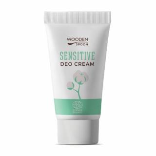 Organický krémový dezodorant Sensitive s inovatívnym aplikátorom Wooden Spoon 40 ml ECO