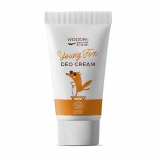 Organický krémový dezodorant  Young fox s inovatívnym aplikátorom Wooden Spoon 40 ml