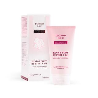 Ošetrujúce maslo na telo a ruky 2v1 Diamond Rose Biofresh 150 ml suchá