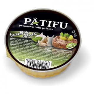 Patifu BAZALKA a CESNAK paštéta 100g