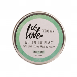 Prírodný krémový  deodorant "Mighty Mint" We Love the Planet 48 g ZERO PLASTIC