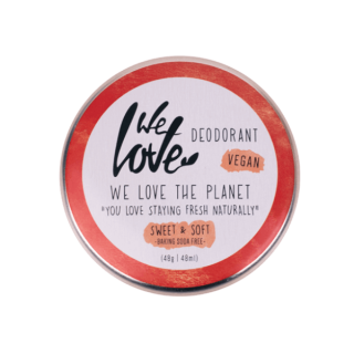 Prírodný krémový deodorant "Sweet & Soft" We Love the Planet 48 g ZERO PLASTIC