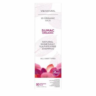 Šampón na vlasy bez lesku s bio sumachom Via natural 250ml normálne