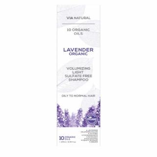 Šampón na vlasy bez objemu s bio levanduľou Via natural 250ml normálne