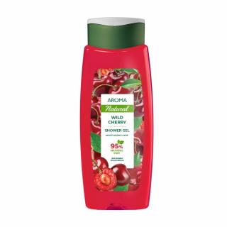 Sprchový gél Divoká čerešňa AROMA NATURAL 400 ml tekutá