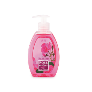 Tekuté mydlo z ružovej vody s dávkovačom Rose of Bulgaria 300 ml tekutá