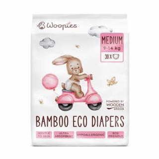 Woopies detské EKO plienky MEDIUM (9-14kg) Wooden Spoon 30ks ECO