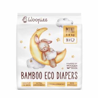Woopies detské EKO plienky MINI (3-8kg) Wooden Spoon 36ks ECO