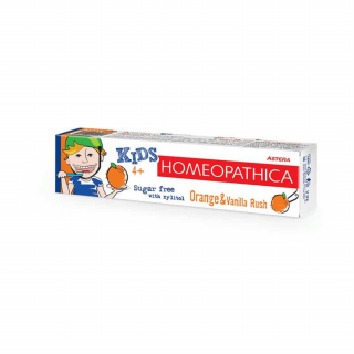 Zubná pasta 4+ Pomaranč a Vanilka Astera Homeopathica 50 ml Fluorid free