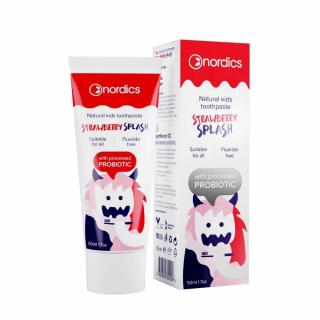Zubná pasta detská prírodná jahodová NORDICS 50ml ECO