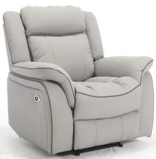 Elektricky polohovateľné kreslo LORIAN LIGHT GREY