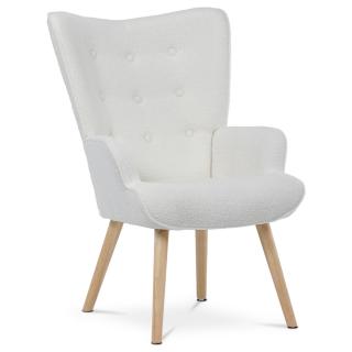 kreslo ELDORA BOUCLE WHITE