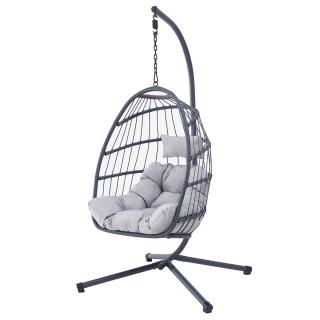 Záhradné závesné kreslo AZ-V1269 GREY