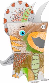 3D omaľovánka Triceratops Monumi MCH-000110