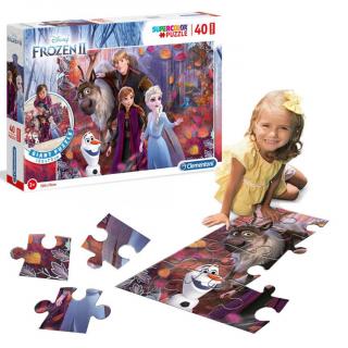 40-dielne podlahové puzzle Frozen 100x70 ZA5426
