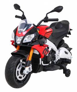 Akumulátorový motocykel Aprilia Tuono V4 pre deti - červená