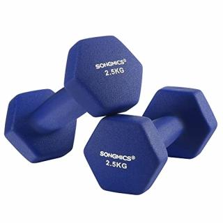 Činky SONGMICS 2 x 2,5 kg modré SYL65BU