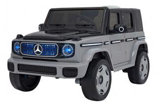 Detské autíčko s elektrickým pohonom 4x4 Mercedes Benz EQG - strieborné