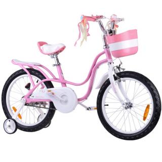 Detský bicykel 18" Little Swan RoyalBaby RB18-18 - ružový