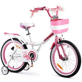 Detský bicykel Jenny 18" + košík Royal Baby RB18G-4 - ružový
