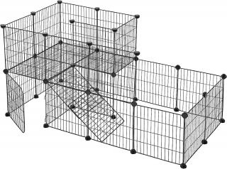 Dvojposchodová klietka 143 x 73 x 71 cm SONGMICS LPI06H