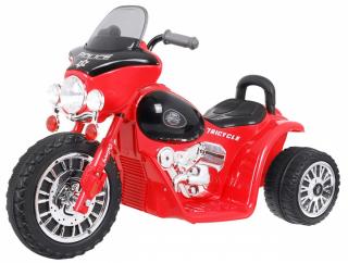 Elektrická motorka Chopper pre deti - červený