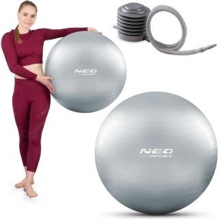 Gymnastická lopta 65 cm Neo Sport NS-951 - strieborná