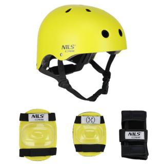 Helma s chráničmi veľ.S NILS Extreme MR290+H230 - žltá Veľkosť: S