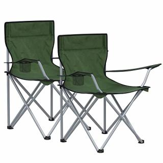 Kempingové stoličky 2 ks SONGMICS GCB001C01 - zelené