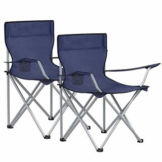 Kempingové stoličky 2 ks SONGMICS GCB01IN - modré
