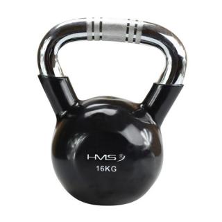 Kettlebell s chrómovaným úchopom HMS KTC16, 16 kg, čierny