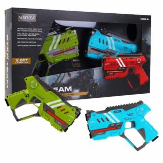 Laserové zbrane LASER TAG 7008 -zelená/modrá