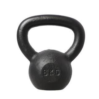 Liatinový kettlebell HMS KZG08 8 kg - čierny