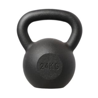 Liatinový kettlebell HMS KZG24 24 kg - čierny