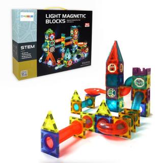 Magnetické bloky Sapphire Kids SK-54 svietiace v tme