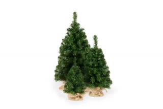 Malý jutový vianočný stromček - 40 cm