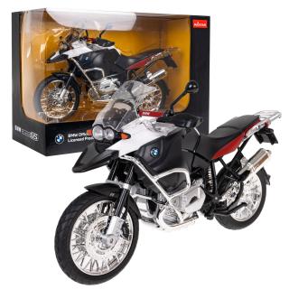 Motorka BMW R 1200 GS biela RASTAR model 1:9 Kovová karoséria