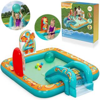 Nafukovacie ihrisko RETRO Slide + postrekovač + lopty Bestway  53164